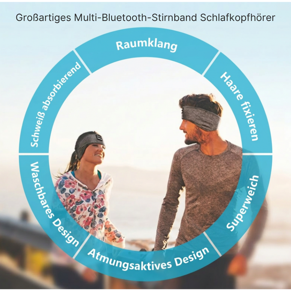 ZenSound Headband-Bluetooth - Stirnband mit integrierten Kopfhörern