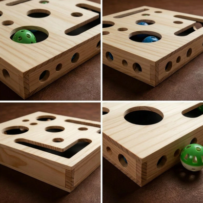 ClawBox Play-Katzen-Kratz box mit Glockenball