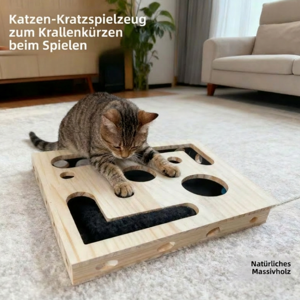 ClawBox Play-Katzen-Kratz box mit Glockenball