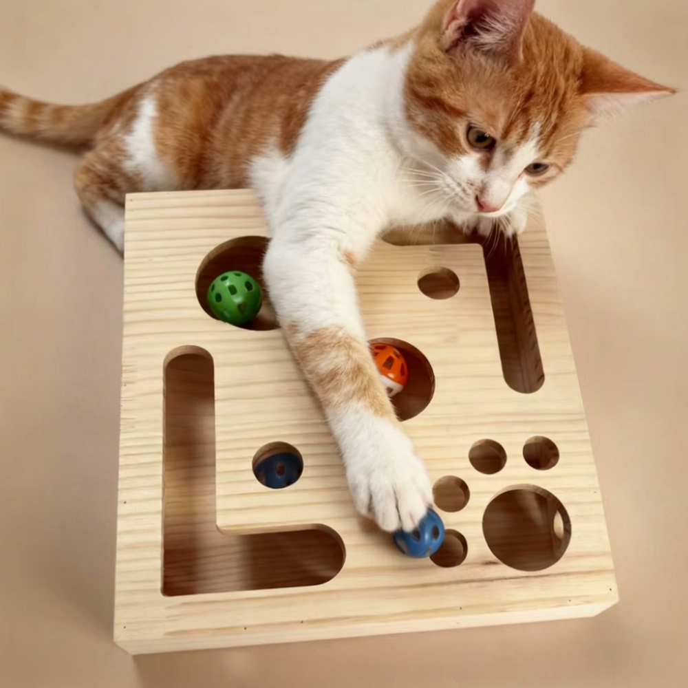 ClawBox Play-Katzen-Kratz box mit Glockenball
