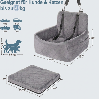 RoverRide Booster-Haustier-Autositz für Hunde Katzen