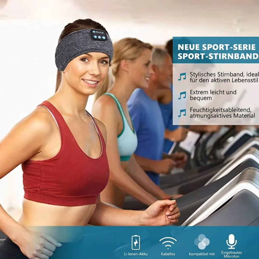 ZenSound Headband-Bluetooth - Stirnband mit integrierten Kopfhörern